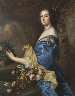 Lot 30 - School of Peter Lely Portrait of a Lady in...