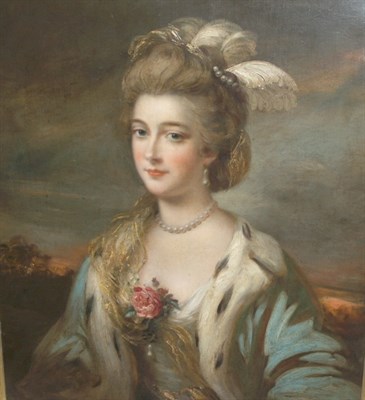 Lot 14 - Manner of Thomas Gainsborough Portrait of a...