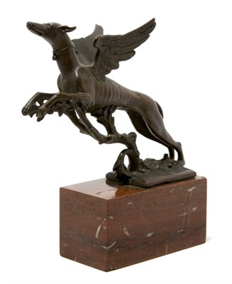Lot 89 - Italian Bronze Figure of a Winged Hound...