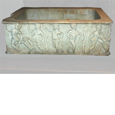 Lot 86A - Roman Marble Basin Carved with a continuous...