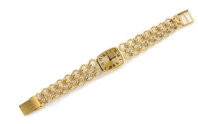 Lot 23 - Gold Wristwatch, Baume & Mercier
