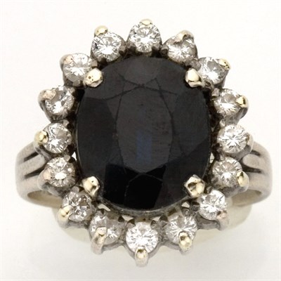 Lot 274 - Sapphire and Diamond Ring