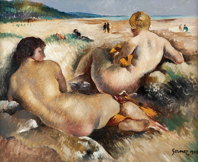 Lot 39 - Paul-Elie Gernez French, 1888-1948 Two Nudes,...
