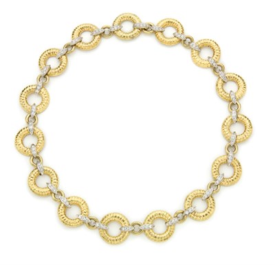 Lot 88 - Gold and Diamond Necklace