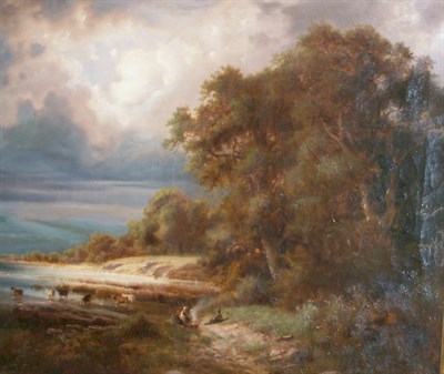 Lot 9 - Attributed to Frank T. Bowers Peaceful Evening...