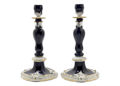 Lot 1461 - Pair of Meissen Blue and White Porcelain...