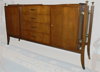 Lot 253 - Brass Mounted Fruitwood Sideboard Albano...
