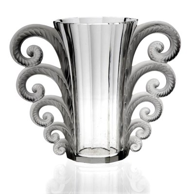 Lot 1548 - Lalique Molded Glass Beauvais Vase Marcilhac...