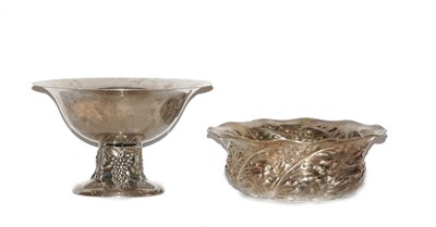 Lot 315 - Sterling Silver Compote; Together with a...