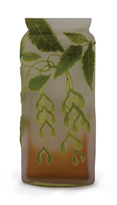 Lot 1535 - Galle Acid Etched Cameo Glass Vase Circa 1900...