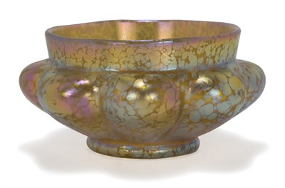 Lot 1529 - Unsigned Loetz Glass Bowl Of squat globular...