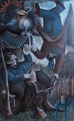 Lot 53 - Nelson Romero Uruguayan, b. 1951 Los Borrachos...