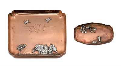Lot 1164 - Two Aesthetic Movement Copper and other Metal...