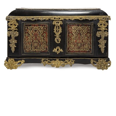 Lot 1371 - Boulle Style Gilt-Metal Mounted Brass Inlaid...