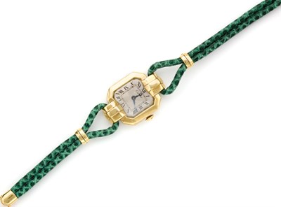 Lot 255 - Gold Wristwatch, Cartier