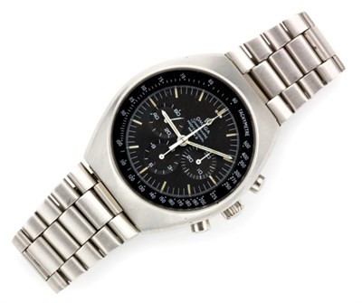 Lot 96 - Gentleman's Stainless Steel Chronograph Wristwatch, Omega