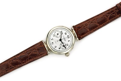Lot 138 - Gentleman's Silver Chronograph Wristwatch, Ulysse Nardin