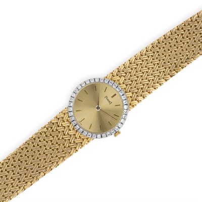 Lot 187 - Gold and Diamond Wristwatch, Piaget