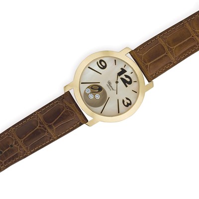 Lot 157 - Oversized Gold, Mother-of-Pearl and Diamond Wristwatch, Chopard