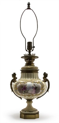 Lot 1142 - Sevres Style Gilt-Bronze and Gilt-Metal...