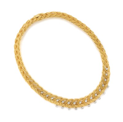 Lot 449 - Gold and Diamond Necklace, Tiffany & Co.