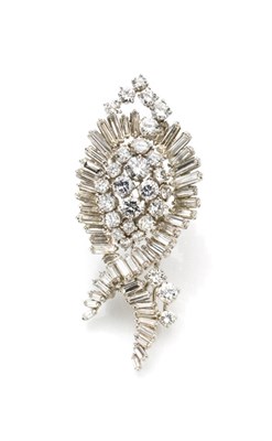Lot 87 - Diamond Clip-Brooch