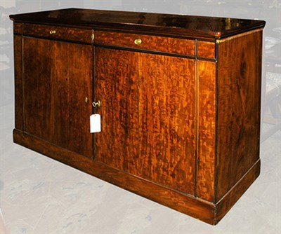 Lot 305 - Restauration Mahogany Credenza The rectangular...