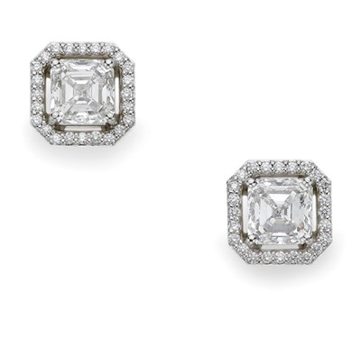 Lot 378 - Pair of Diamond Stud Earrings