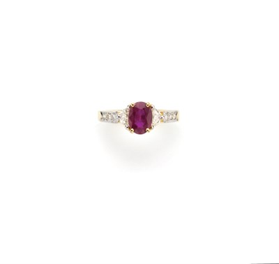 Lot 216 - Ruby and Diamond Ring