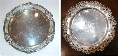 Lot 342 - Two American Sterling Silver Circular Trays...