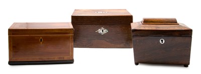 Lot 363 - George III Mahogany Tea Caddy Late 18th...