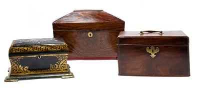 Lot 364 - Regency Rosewood Tea Caddy First quarter of...