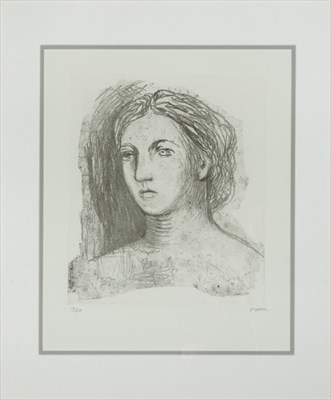 Lot 328 - Henry Moore (1898-1986) HEAD OF A WOMAN...