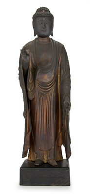 Lot 55 - Japanese Gilt-Wood Figure of Amida Buddha Edo...
