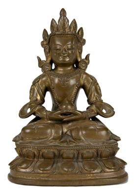 Lot 22 - Sino Tibetan Bronze Bodhisattva 20th Century...