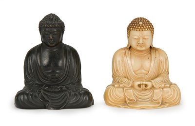 Lot 56 - Two Japanese Sculptures of Kamakura Buddha...