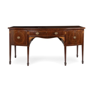 Lot 295 - George III Marquetry Inlaid Mahogany Sideboard...