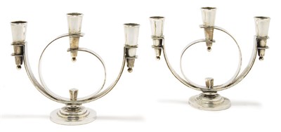 Lot 1278 - Pair of Georg Jensen Sterling Silver...