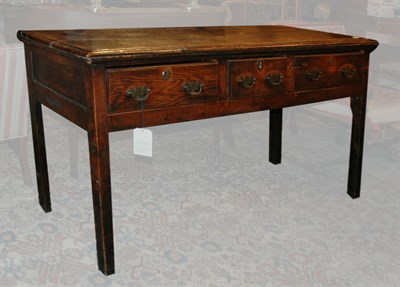 Lot 217 - George III Style Walnut Welsh Dresser Height...