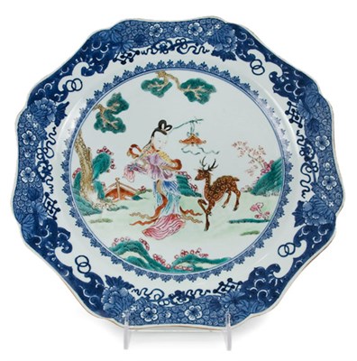 Lot 80 - Chinese Export Blue and White and Famille Rose...