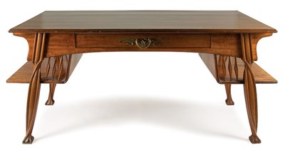 Lot 1580 - Louis Majorelle Carved Mahogany Pommes de Pin...