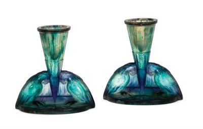 Lot 1610 - Pair of G. Argy-Rousseau Pate de Cristal...
