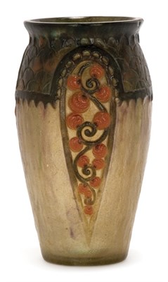 Lot 1602 - G. Argy-Rousseau Pate de Cristal Primrose Vase...