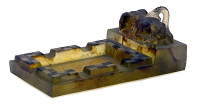 Lot 1601 - G. Argy-Rousseau Pate de Cristal Ashtray Bloch-...