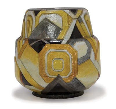 Lot 1481 - Camille Faure Limoges Enameled Metal Vase...