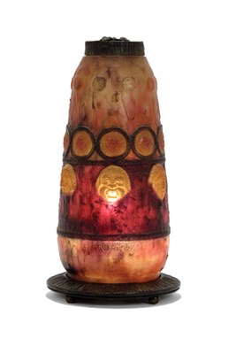Lot 1604 - G. Argy-Rousseau Pate de Verre and Iron...
