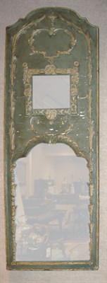 Lot 297 - Continental Painted and Carved Pier Mirror...