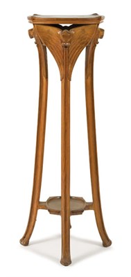 Lot 1579 - French Art Nouveau Carved Walnut Stand Early...