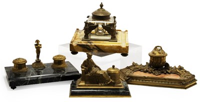 Lot 1318 - Miscellaneous Group of Four Gilt-Bronze and...