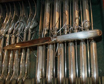 Lot 1267 - Assembled Silver Plated Flatware Service...